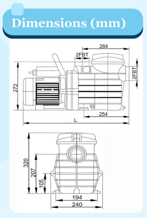 SUPB Swimming Pool Pump - Image 2