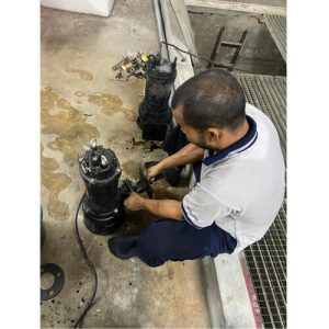 Replace new waste pump 3hp